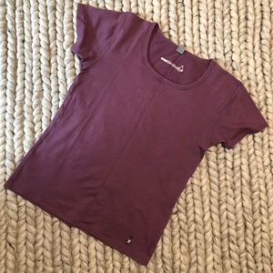 Lavender smartwool tee shirt